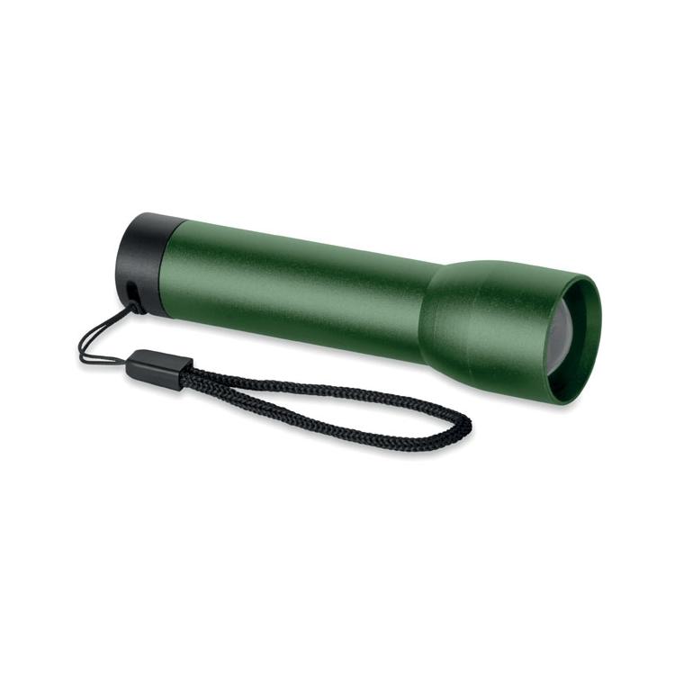Lanternă reîncărcabilă din aluminiu Lumezo Verde Inchis