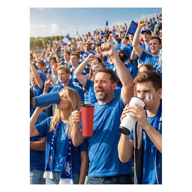 Pahar Howler cu perete dublu, 700 ml Roșu