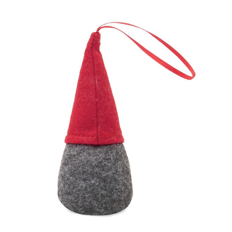 Decorațiune din fetru cu gnom și brad Frosty Tree Roșu