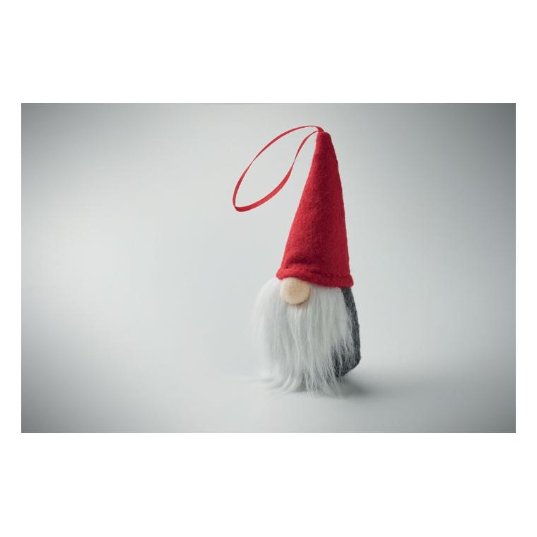 Decorațiune din fetru cu gnom și brad Frosty Tree Gri