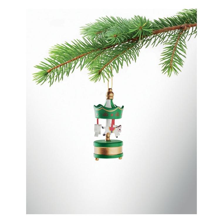 Ornament carusel din lemn Whirl Verde