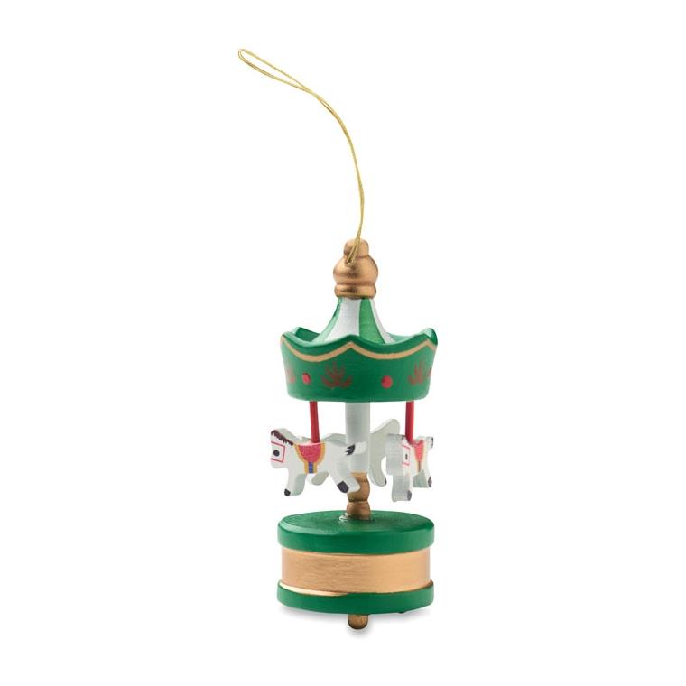Ornament carusel din lemn Whirl Verde