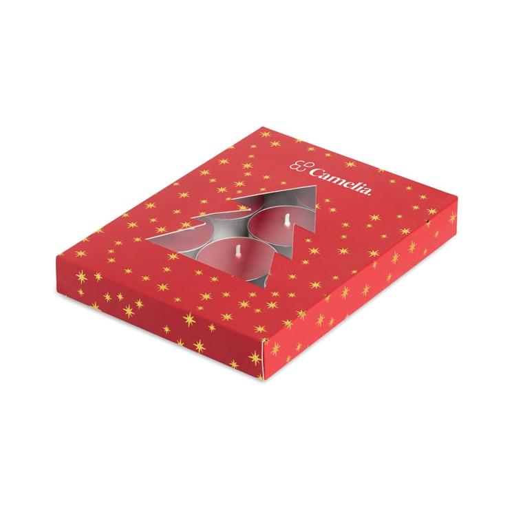 Set de lumânări cu parfum de scorțișoară Radiant Roșu