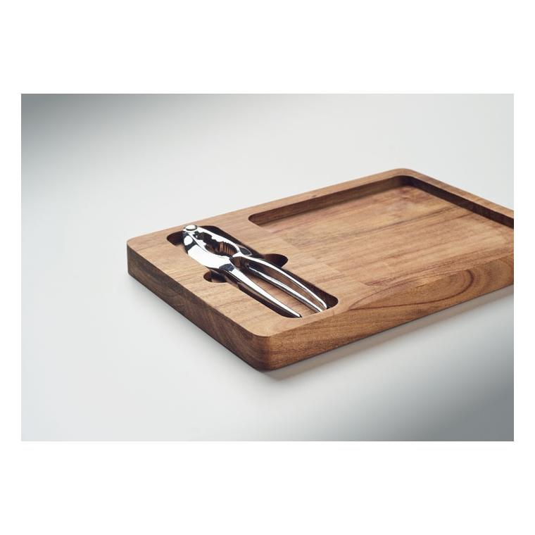 Set cu spărgător de nuci Nutplate Natur