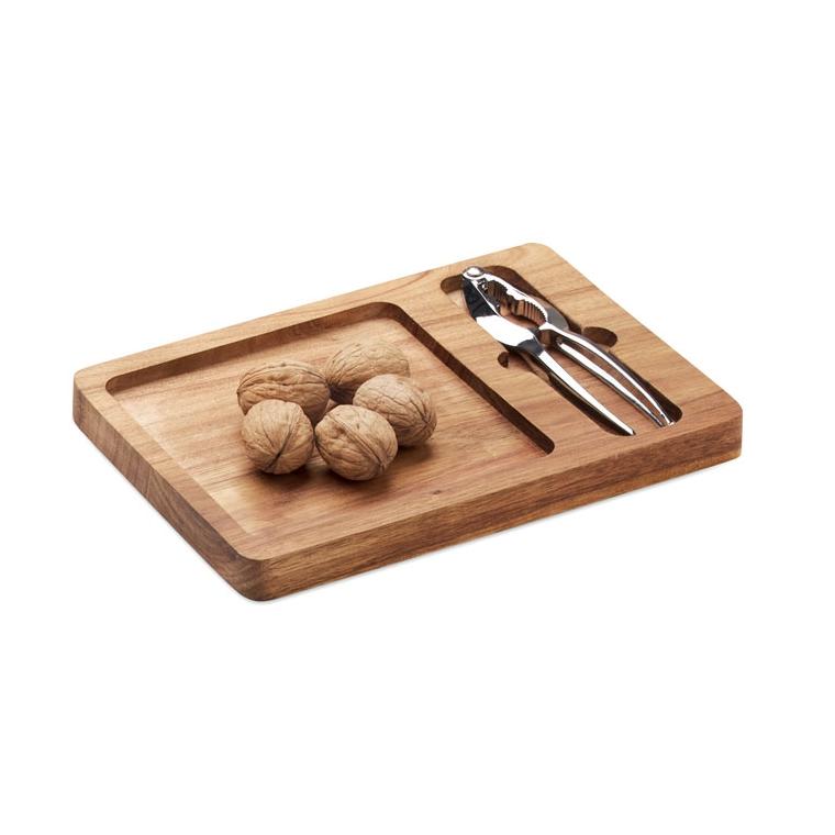 Set cu spărgător de nuci Nutplate Natur
