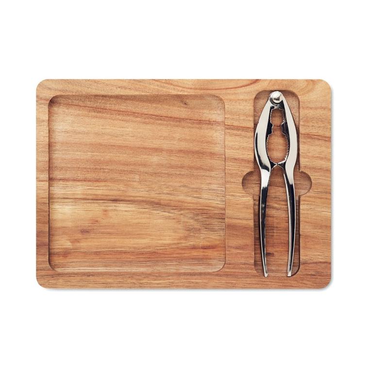 Set cu spărgător de nuci Nutplate Natur