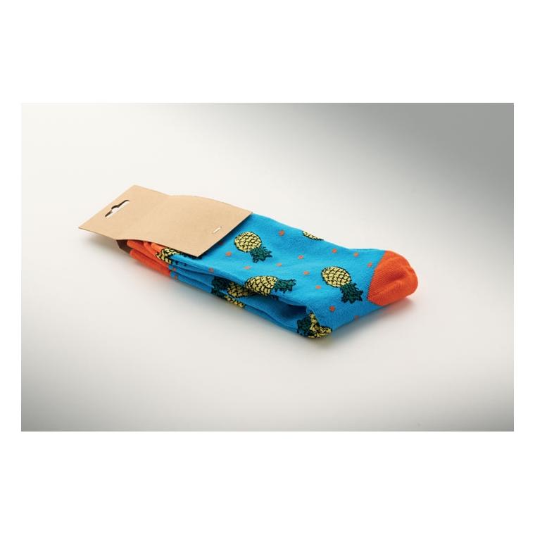 Șosete cu model amuzant, mărimea M Funny M Turquoise
