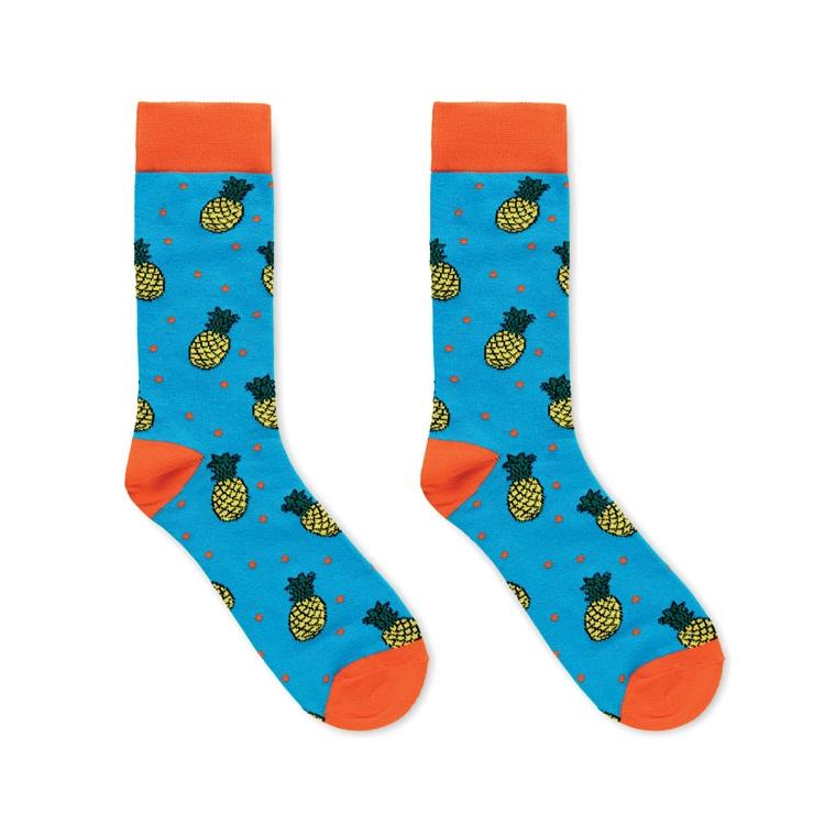 Șosete cu model amuzant, mărimea M Funny M Turquoise