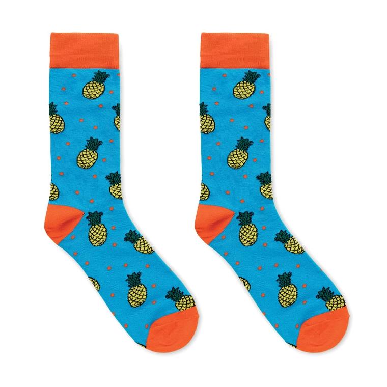 Șosete cu model amuzant, mărimea L Funny L Turquoise
