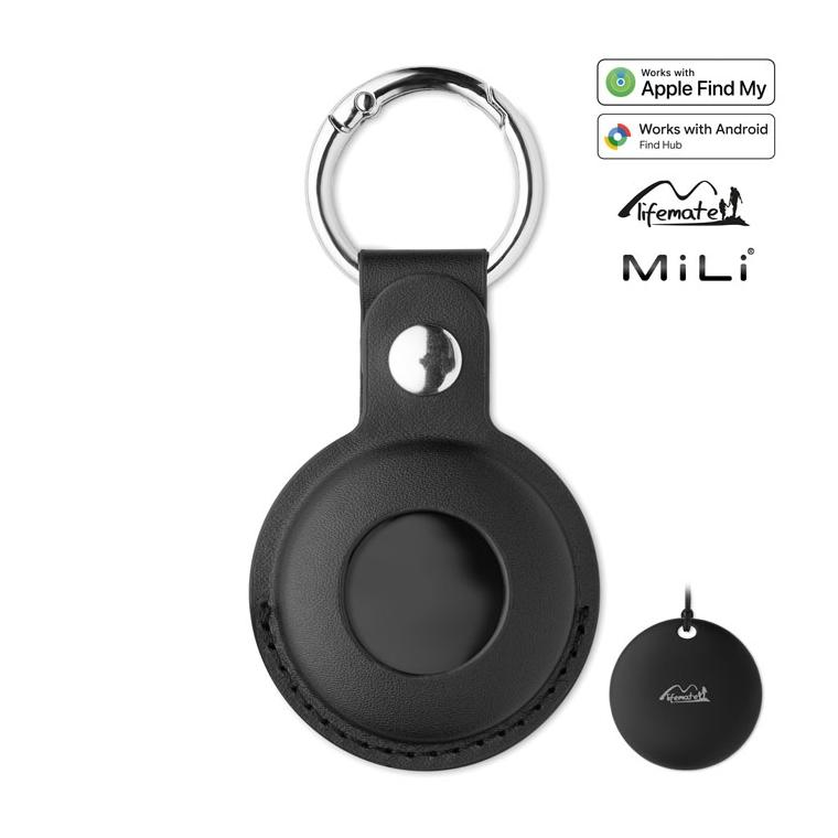 Localizator inteligent compatibil cu Find My, în husă din PU Lifemate In Pu Case
