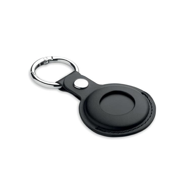 Localizator inteligent compatibil cu Find My, în husă din PU Lifemate In Pu Case Negru