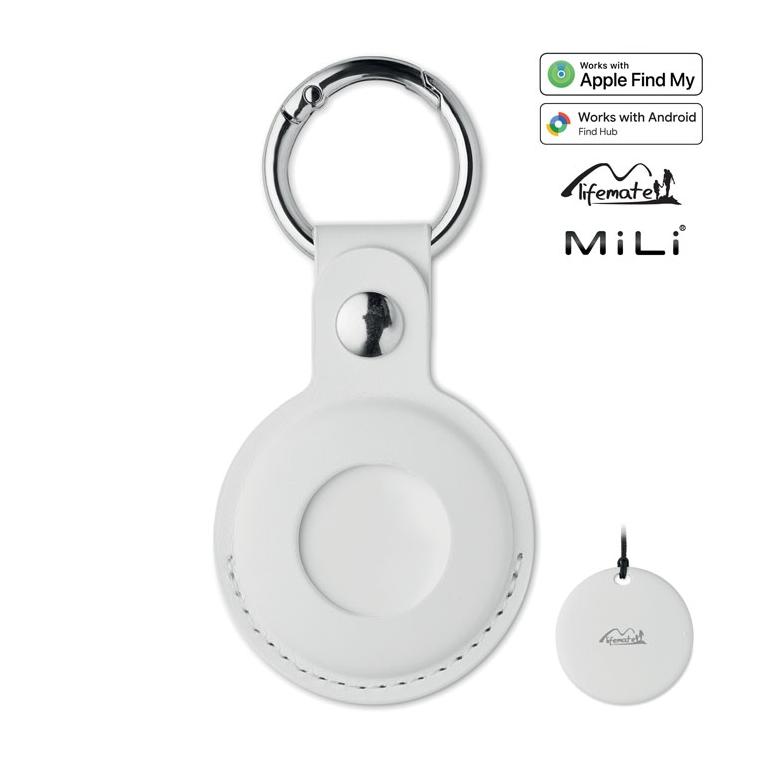 Localizator inteligent compatibil cu Find My, în husă din PU Lifemate In Pu Case