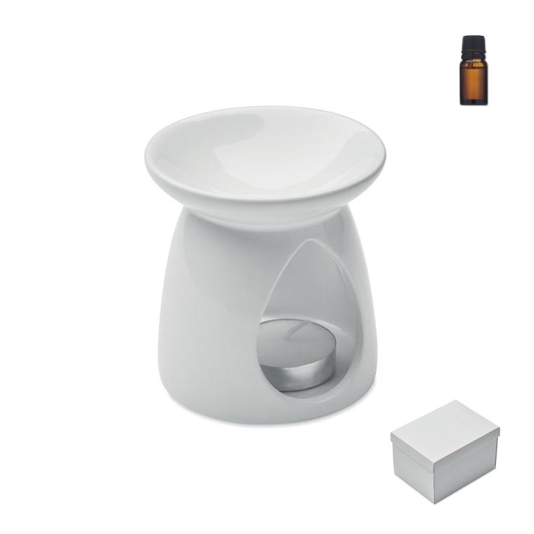Set cu arzător pentru aromaterapie cu parfum de vanilie Sagrada