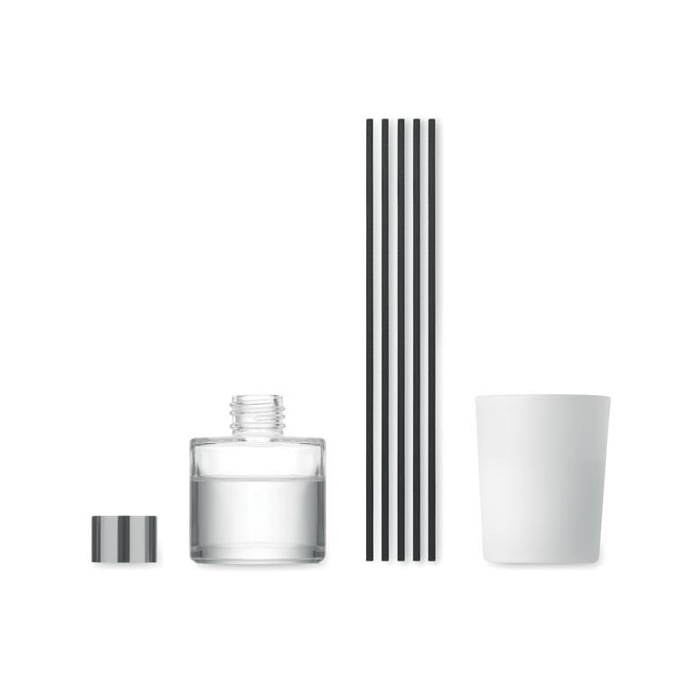 Set cu difuzor de aromă și lumânări cu parfum de vanilie Kaloma Set Alb