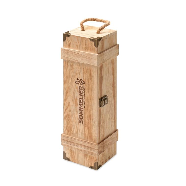 Cutie pentru vin din lemn de paulownia Vinbox + Natur