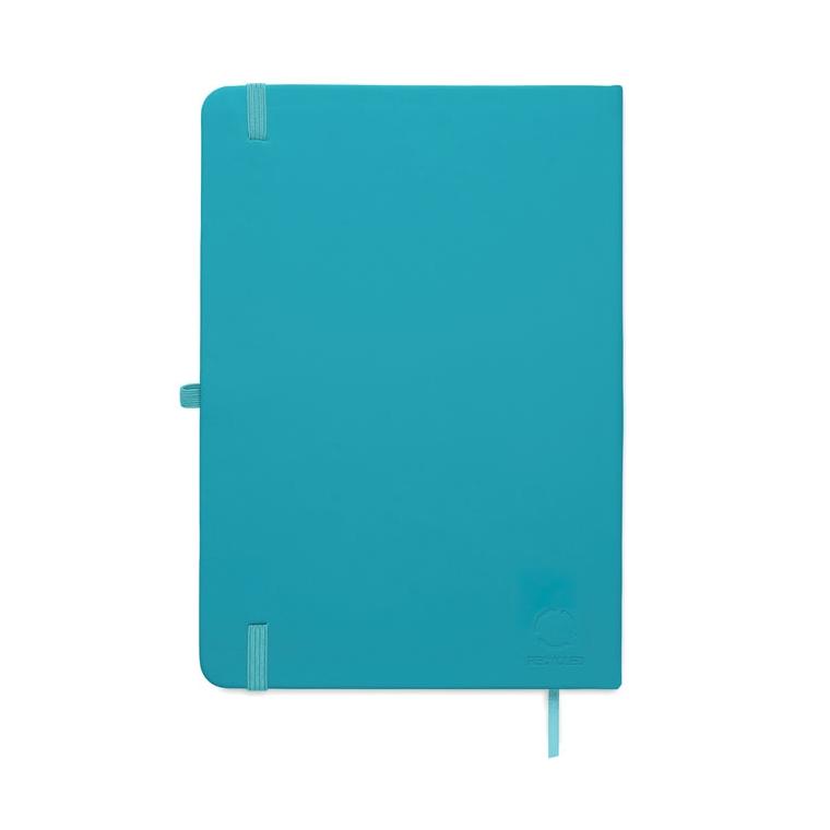 Caiet A5 cu copertă din PU reciclat Arcoloop Turquoise