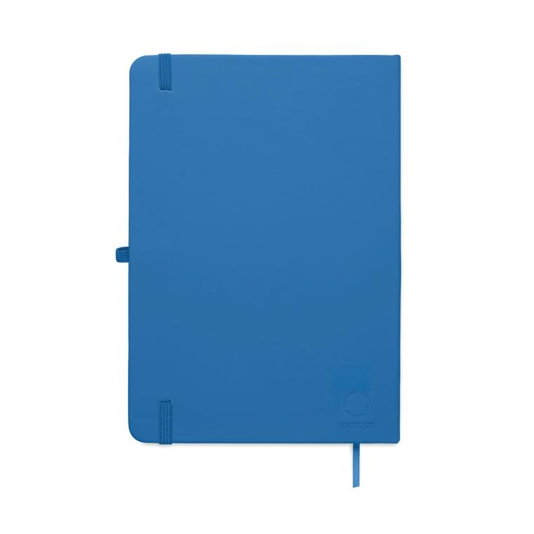 Caiet A5 cu copertă din PU reciclat Arcoloop Albastru regal