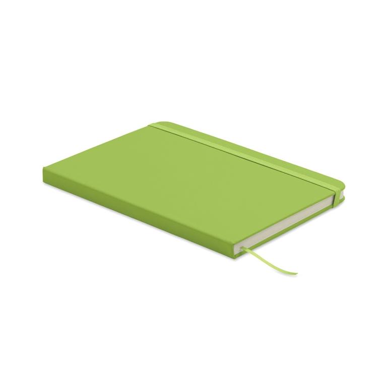 Caiet A5 cu copertă din PU reciclat Arcoloop Lime
