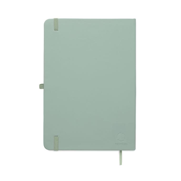 Caiet A5 cu copertă din PU reciclat Arcoloop Verde mentă