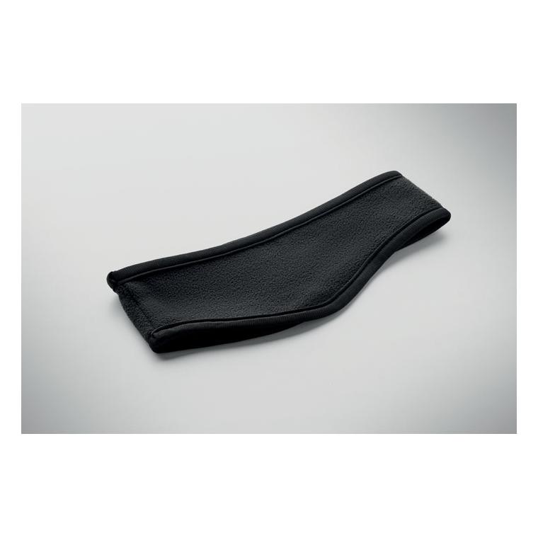 Bentiță din fleece Waves Negru