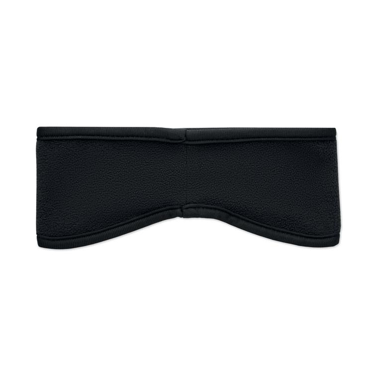 Bentiță din fleece Waves Negru