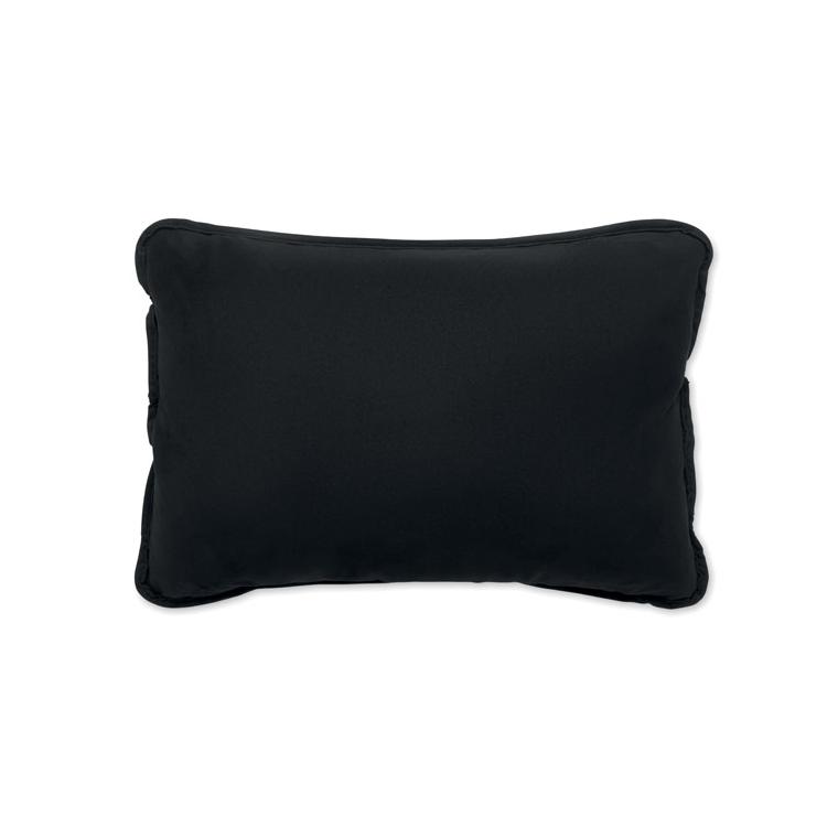 Pernă din material cu aspect de piele întoarsă Suicush Negru