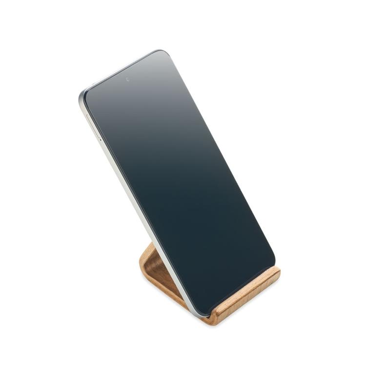Suport pentru telefon din lemn de nuc Hold Natur