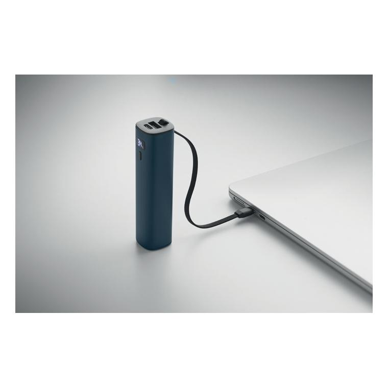 Baterie externă de 5000 mAh cu încărcare rapidă PD de 20 W Powertube Navy 