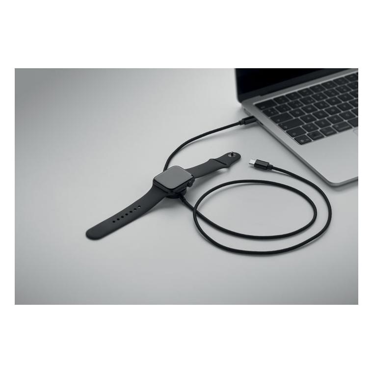 Cablu de încărcare de 60 W cu încărcător pentru ceas Arger Alb