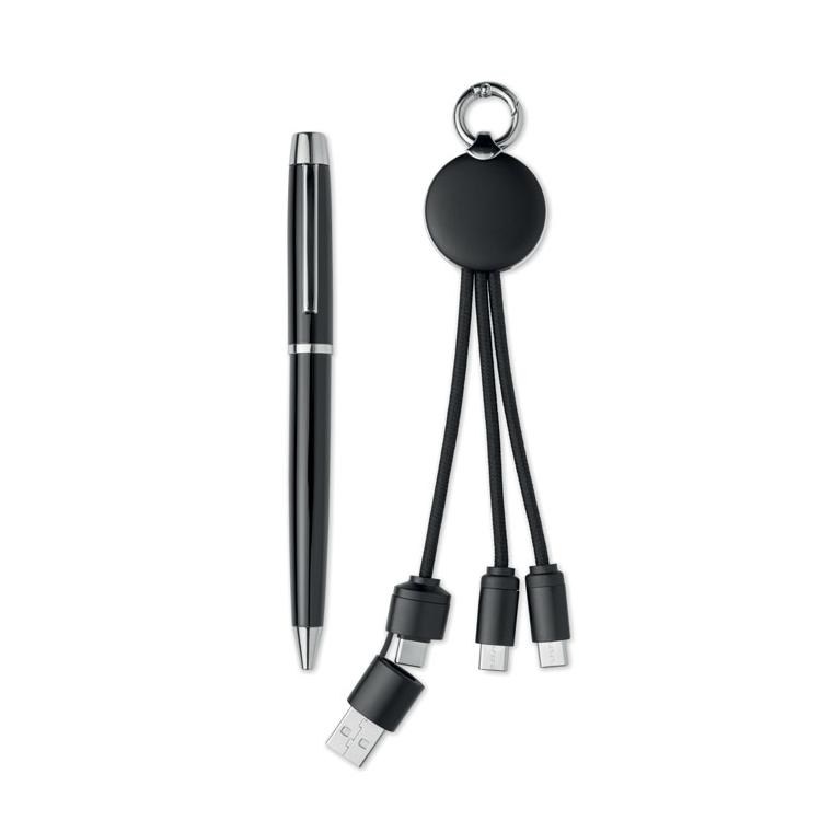 Set cadou cu 2 piese în cutie Intwos Negru