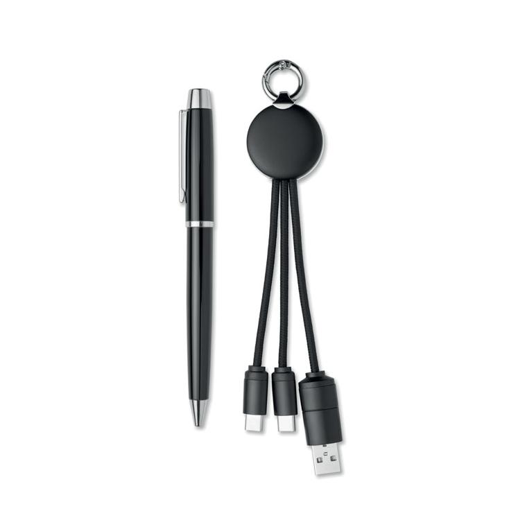 Set cadou cu 2 piese în cutie Intwos Negru
