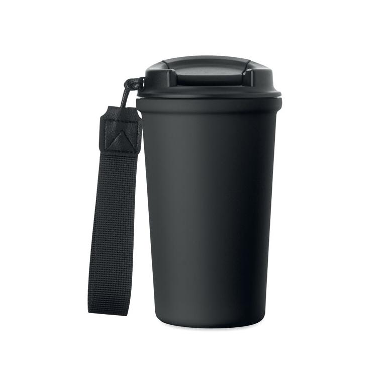 Pahar din oțel reciclat, 400 ml Nakano Negru