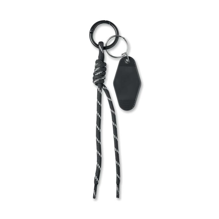 Breloc cu etichetă și șnur împletit Keybraid