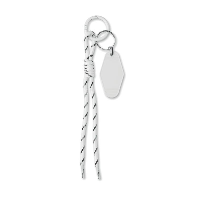 Breloc cu etichetă și șnur împletit Keybraid
