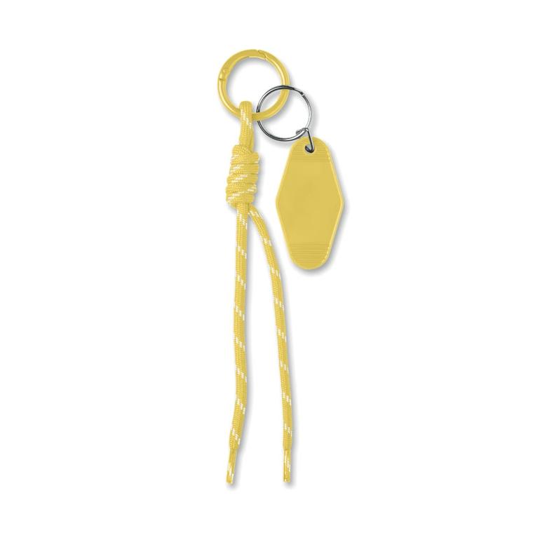 Breloc cu etichetă și șnur împletit Keybraid