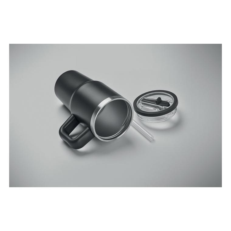 Termos cu pereți dubli, 500 ml Aland Negru