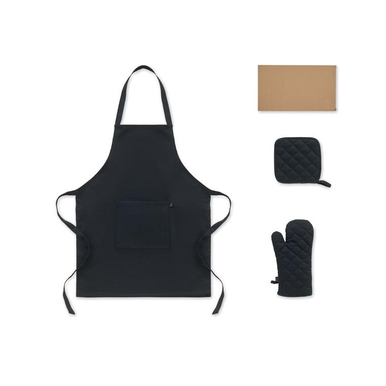 Set de bucătărie din bumbac reciclat Gala Set
