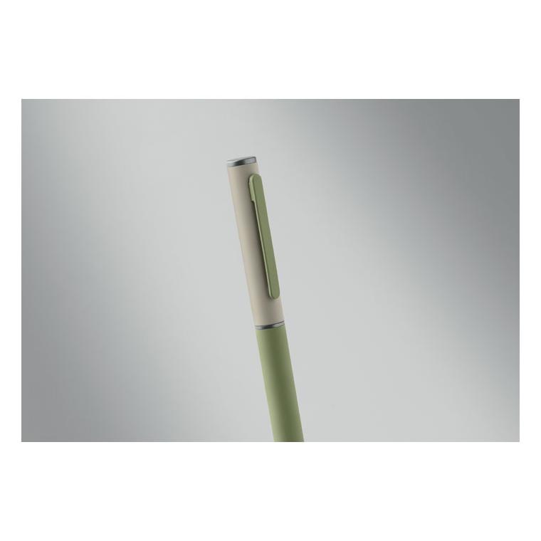 Pix din aluminiu reciclat cu mecanism prin răsucire Fillan Verde mentă