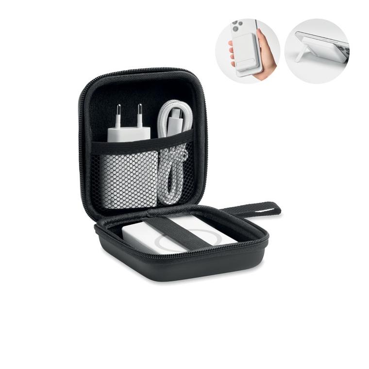 Set cu baterie externă magnetică de 5000 mAh Atlas
