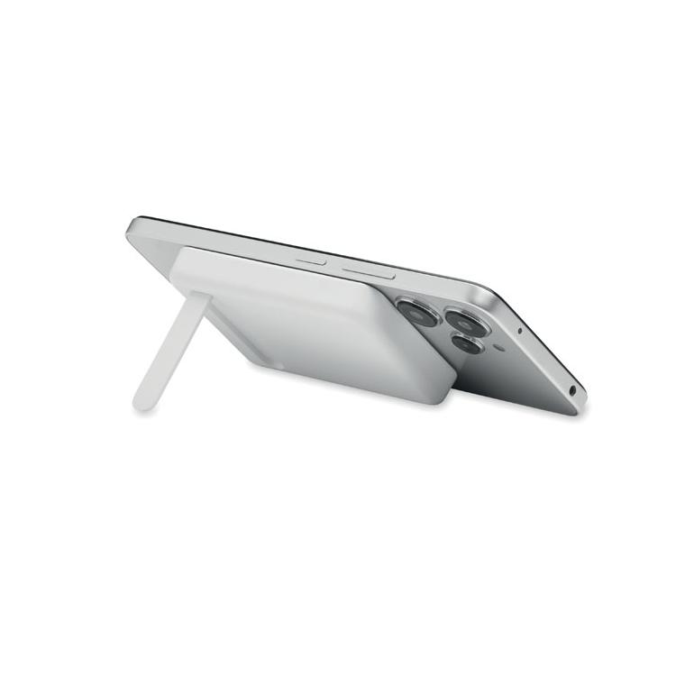 Set cu baterie externă magnetică de 5000 mAh Atlas Alb