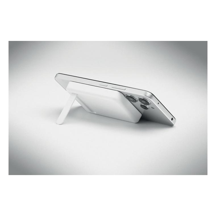 Set cu baterie externă magnetică de 5000 mAh Atlas Alb