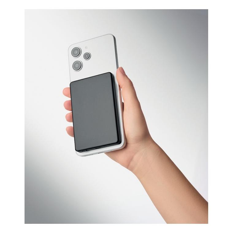 Baterie externă magnetică de 5000 mAh cu încărcare wireless de 15 W Core Negru
