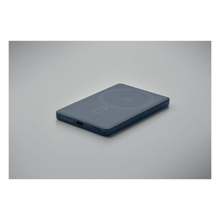 Baterie externă magnetică de 5000 mAh cu încărcare wireless de 15 W Core Navy 