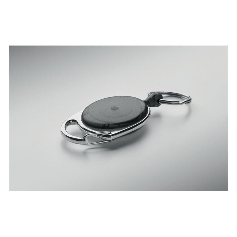 Suport retractabil pentru ecuson Arronsa Negru