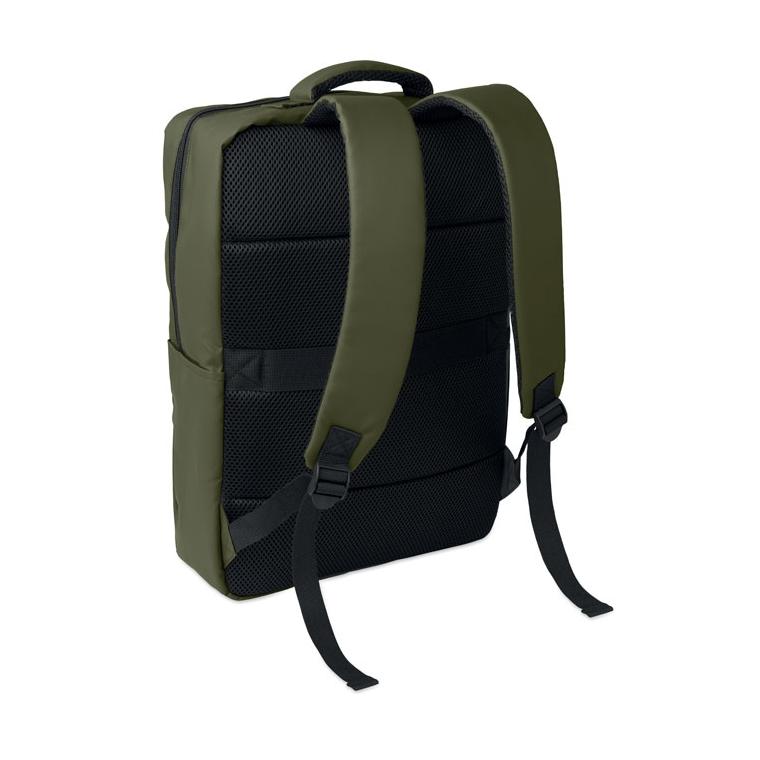 Rucsac din PU și RPET pentru laptop de 15 inch Metro Verde militar
