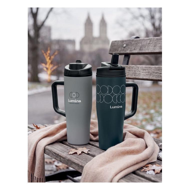 Termos cu pereți dubli, 900 ml Atlanta Gri
