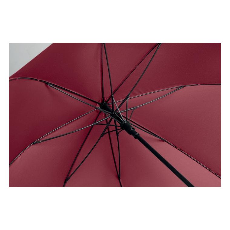 Umbrelă automată de 27 inch, cu mâner din lemn Rayna Vișiniu