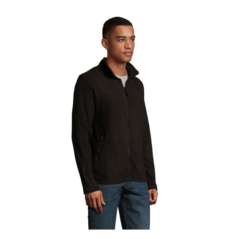 Jachetă din fleece pentru bărbați Norman, 220 g/m² Negru XXL