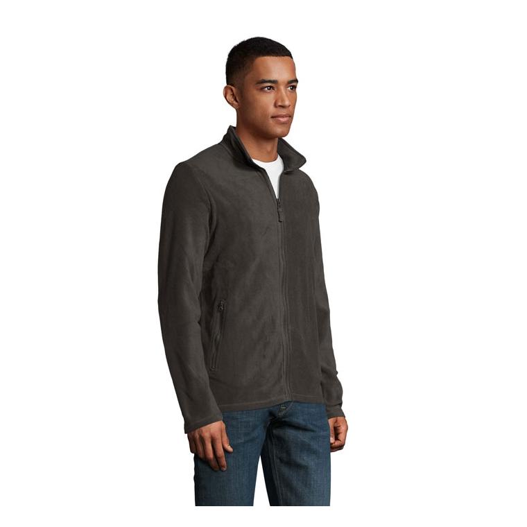 Jachetă din fleece pentru bărbați Norman, 220 g/m² Charcoal Grey XXL