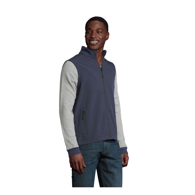 Jachetă softshell pentru bărbați Race BW French Navy XXL